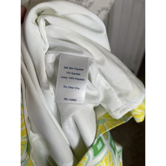 Sail to Sable STS Lemon Print Summer Sleeveless Shift Dress Women's Size Medium - Picture 4 of 7